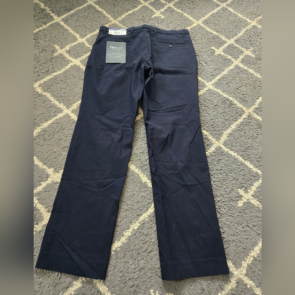 NWT Tommy Hilfiger Men's 33x30 THFlex Modern Fit Pant Stretch Navy Blue - Picture 7 of 11